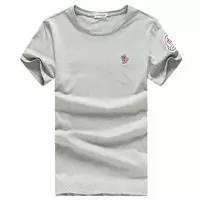 moncler cotton jersey t-shirt embroidered double hommes